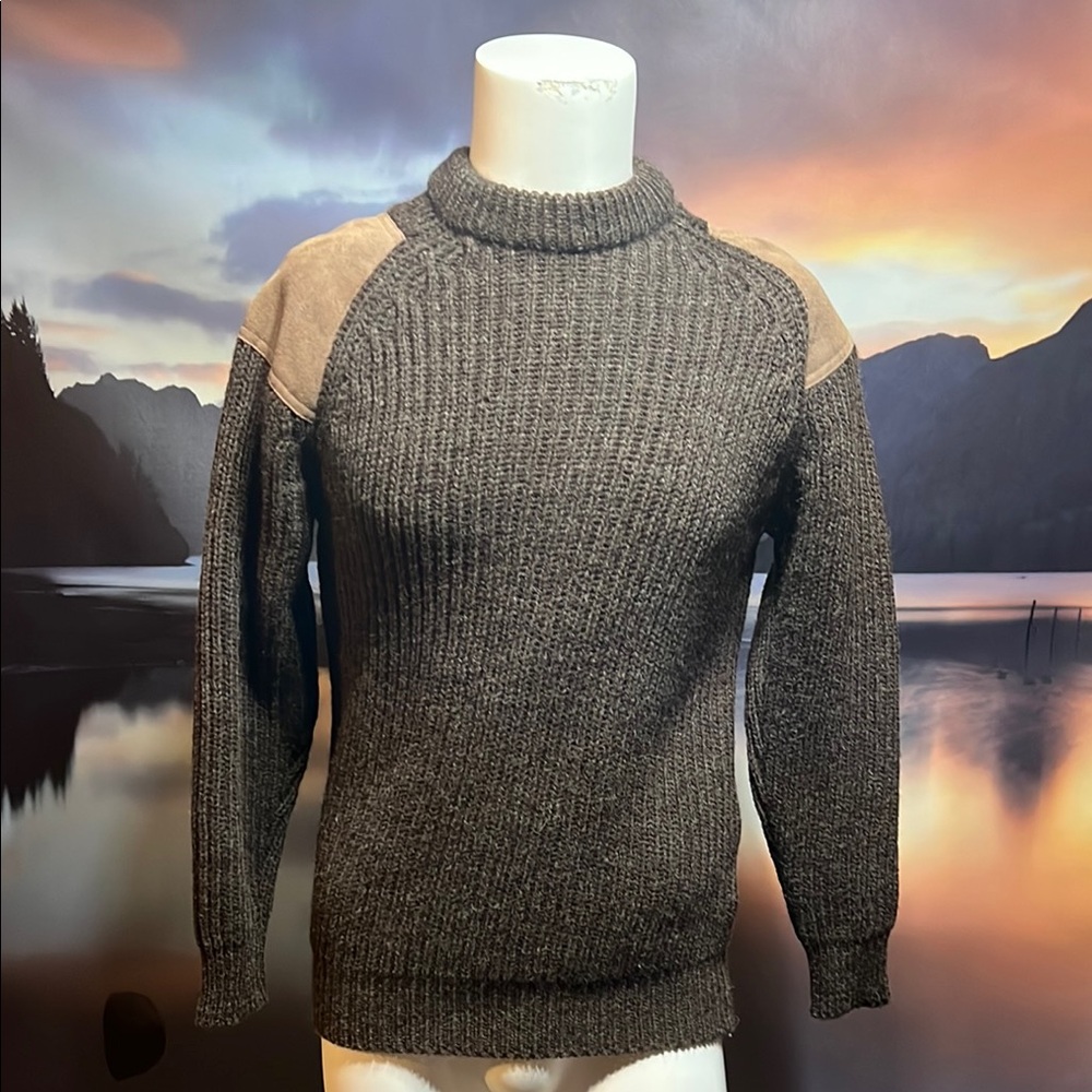 WoolyBack Wool and Suede patch Sweater S.